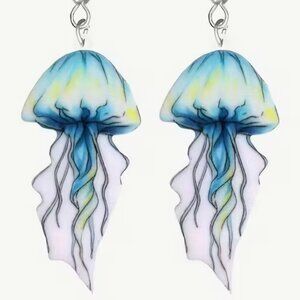 🌊 Large Jellyfish Dangle Earrings - NEW!!!